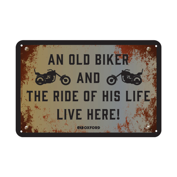 Oxford Oxford Garage Metal Sign THE RIDE OF HIS LIFE